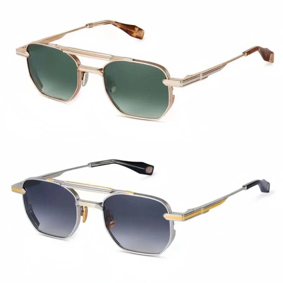 Classic Henri sunglasses inspire retro academic style weightless alloy