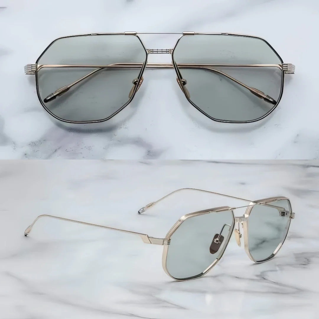 Jacques marie mage REYNOLD vintage oversize sunglasses quality titanium square frame