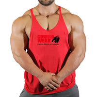 Men gym stringer tank – muscle workout vest for fitness