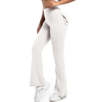 Women Flare pocket leggings high waist Breathable street style