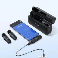 BOYA-V4U wireless microphone for phone & pc video recording live streaming