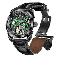 IDEAL KNIGHT automatic tourbillon skeleton flywheel luxury mechanical watch