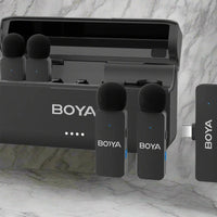 BOYA-V4U wireless microphone for phone & pc video recording live streaming