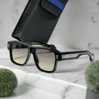 japanese vintage thick acetate sunglasses – unisex square fashion eyewear by estoque | high quality designer style