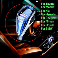 Universal Crystal lighting gear shift knob lever stick handball for cars lover