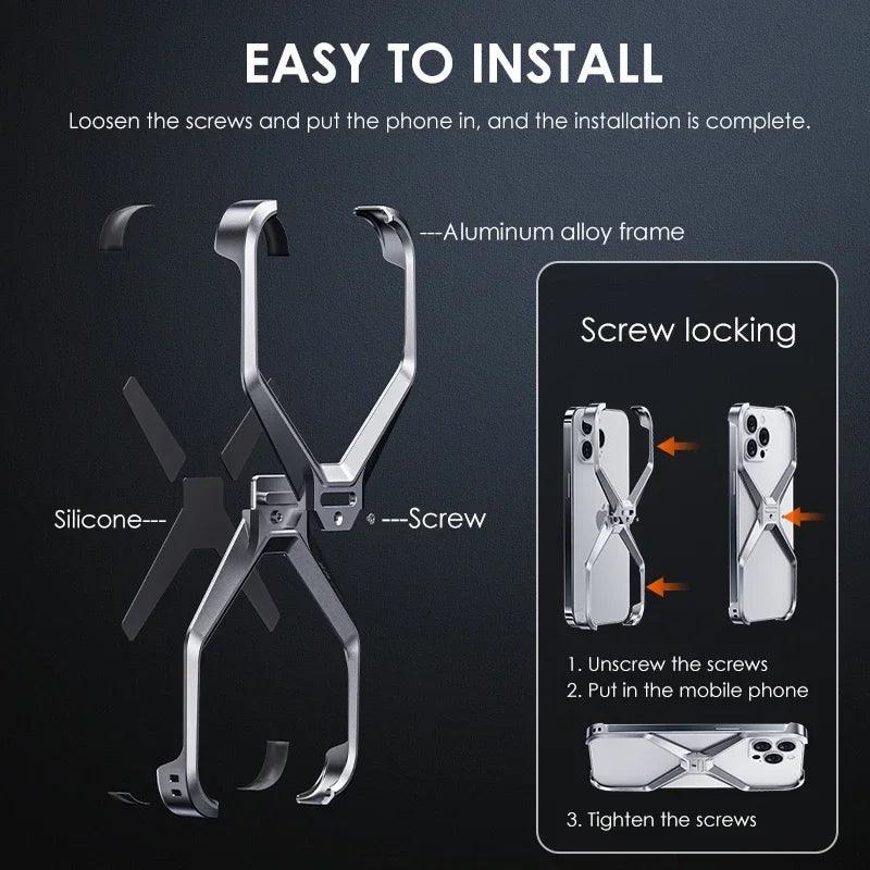 iPhone Metall-Schutzhülle - X-Type Wärmeableitung Cover