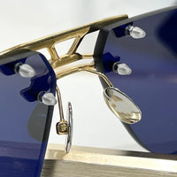 Luxury rimless polygon sunglasses – high street unisex eyewear
