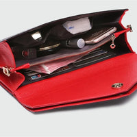 Crocodile pattern leather bag women cowhide shoulder clutch