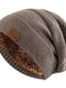 Unisex slouchy hats,Fur lined warm beanie