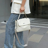 Designer ladies leather bag retro shoulder & crossbody office purse