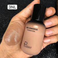 Face liquid foundation makeup waterproof base whitening cover dark circle