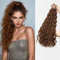 Synthetic long curly ponytail with elastic hair rope – daily & party hair extension