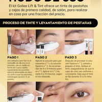 Gollee Semi permanent lash & brow tint natural black eyelash lifting & perming kit