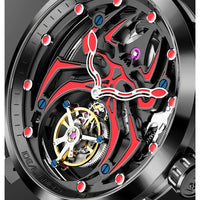 IDEAL KNIGHT automatic tourbillon skeleton flywheel luxury mechanical watch