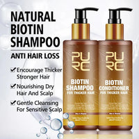 PURC,Biotin fast hair growth oil shampoo conditioner set anti hair loss