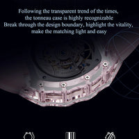 Haofa luminous crystal watch automatic mechanical timepiece
