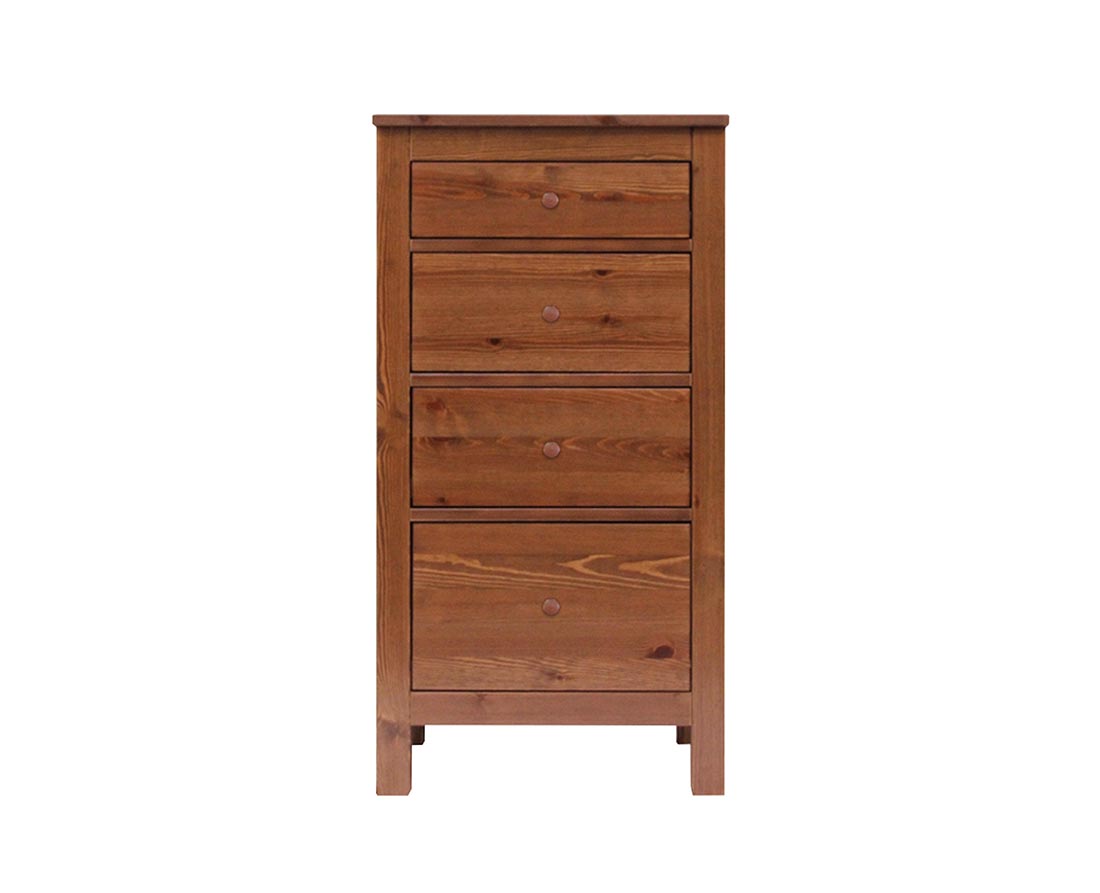 Silage Kommode Premium Line | 4-Schubladen | 100% Bio Kiefer Massivholz