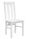 Bologna Elegante Massivholz Stuhl 10 | Farbe weiß