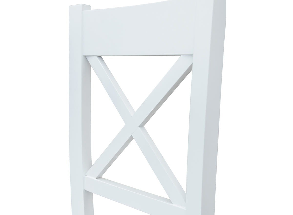 Bologna Elegante Massivholz Stuhl 22 | Farbe weiß