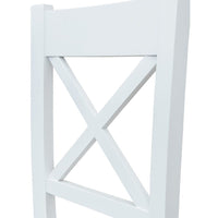 Bologna Elegante Massivholz Stuhl 22 | Farbe Weiß - Eiche