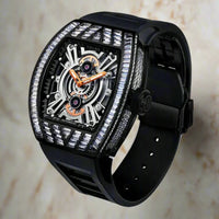 TIELBO sapphire luminous hands crystal hollow design mechanical watch