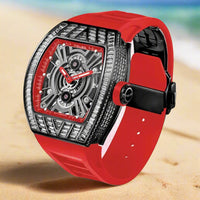 TIELBO sapphire luminous hands crystal hollow design mechanical watch