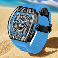 TIELBO sapphire luminous hands crystal hollow design mechanical watch