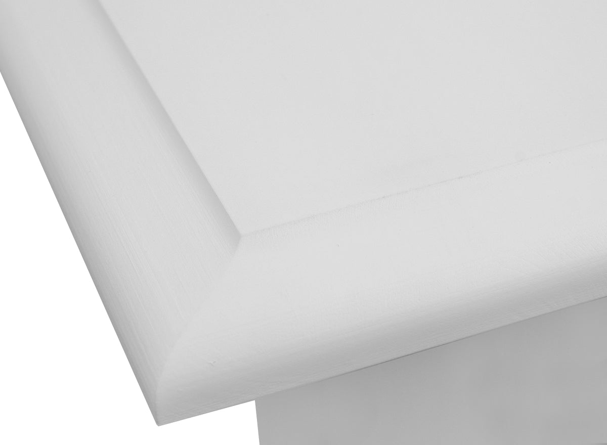 Bologna Elegante Massivholz Kiefer Kommode TV-Schrank | Farbe weiß