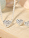Schmuck Set aus 925er Sterling Silber, Crushed Heart