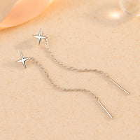 Ohrstecker aus 925er Sterling-Silber, Falling Star