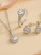 Schmuck Set aus 925er Sterling Silber, Round Stones