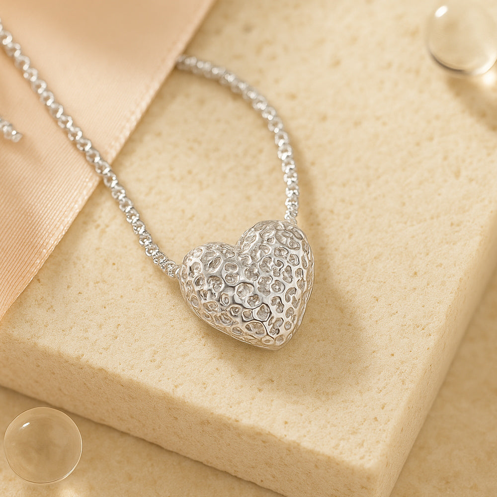 Schmuck Set aus 925er Sterling Silber, Crushed Heart