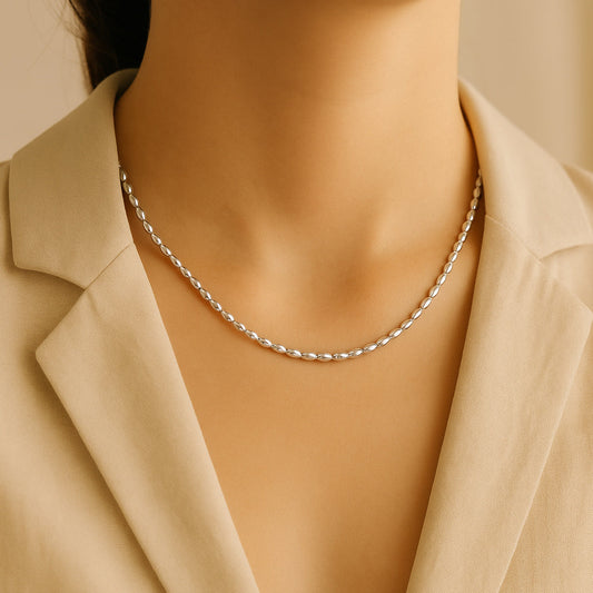 Glieder-Kette aus 925er Sterling-Silber