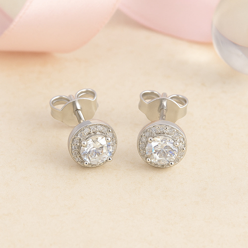 Schmuck Set aus 925er Sterling Silber, Round Stones