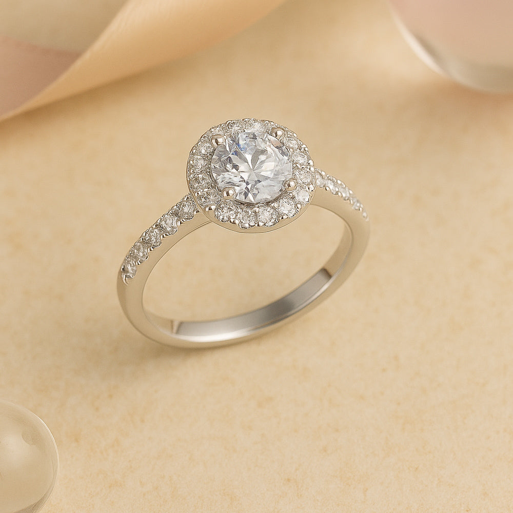 Schmuck Set aus 925er Sterling Silber, Round Stones