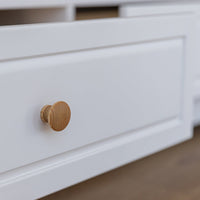 Milano Elite Massivholz Kiefer Kommode 3.3 | Farbe Weiß/Kiefer