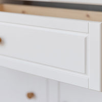 Milano Elite Massivholz Kiefer Kommode 3.3 | Farbe Weiß/Kiefer