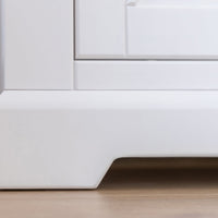 Milano Elite Massivholz Kiefer Schubladen Vitrine 1-Türig | Farbe Weiß/Kiefer