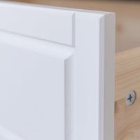 Milano Elite Massivholz Kiefer Vitrine 2D | Farbe Weiß/Kiefer