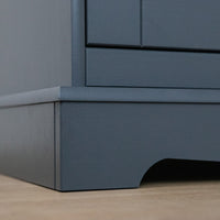 Bologna Elegante Massivholz Kiefer Kommode 4.3 | Farbe Graphit - Eiche