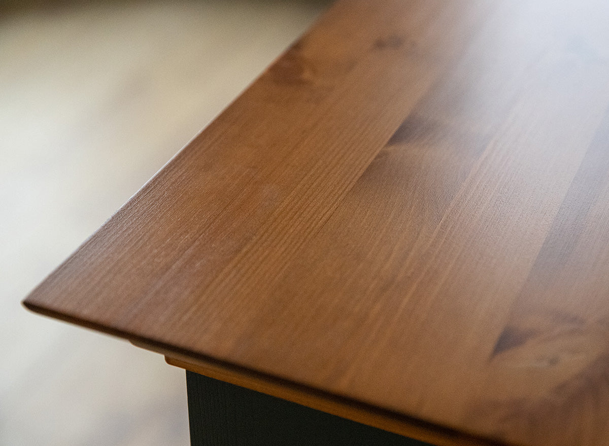 Bologna Elegante Massivholz Kiefer kleiner Couchtisch | Farbe Graphit - Eiche