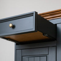 Bologna Elegante Massivholz Kiefer Kommode 4.3 | Farbe Graphit - Eiche