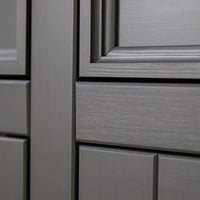 Bologna Elegante Massivholz Kiefer Kommode 4.3 | Farbe Graphit - Eiche