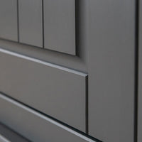 Bologna Elegante Massivholz Kiefer Kommode 4.3 | Farbe Graphit - Eiche