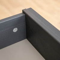 Bologna Elegante Massivholz Kiefer Kommode 4.3 | Farbe Graphit - Eiche