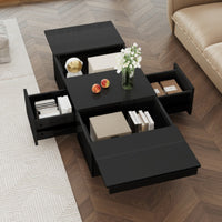 Couchtisch Hochglanz mit Push-Pull Stauraum