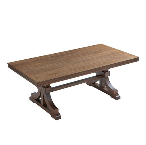 Esstisch Gummibaumholz 200 cm – Für 6-8 Personen, Eiche