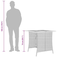 Garten Essgruppe 5-teilig mit Kissen - Polyrattan Dining Set