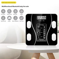 Bluetooth Körperfettwaage | BMI-Analyse & App-Synchronisation – Schwarz