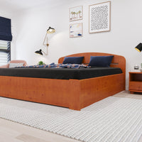 Anika Kieferbett mit Bettkasten | Massivholz | Naturholz | 100% Bio-Bett inkl. Lattenrost